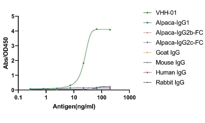 Specificity for different IgG